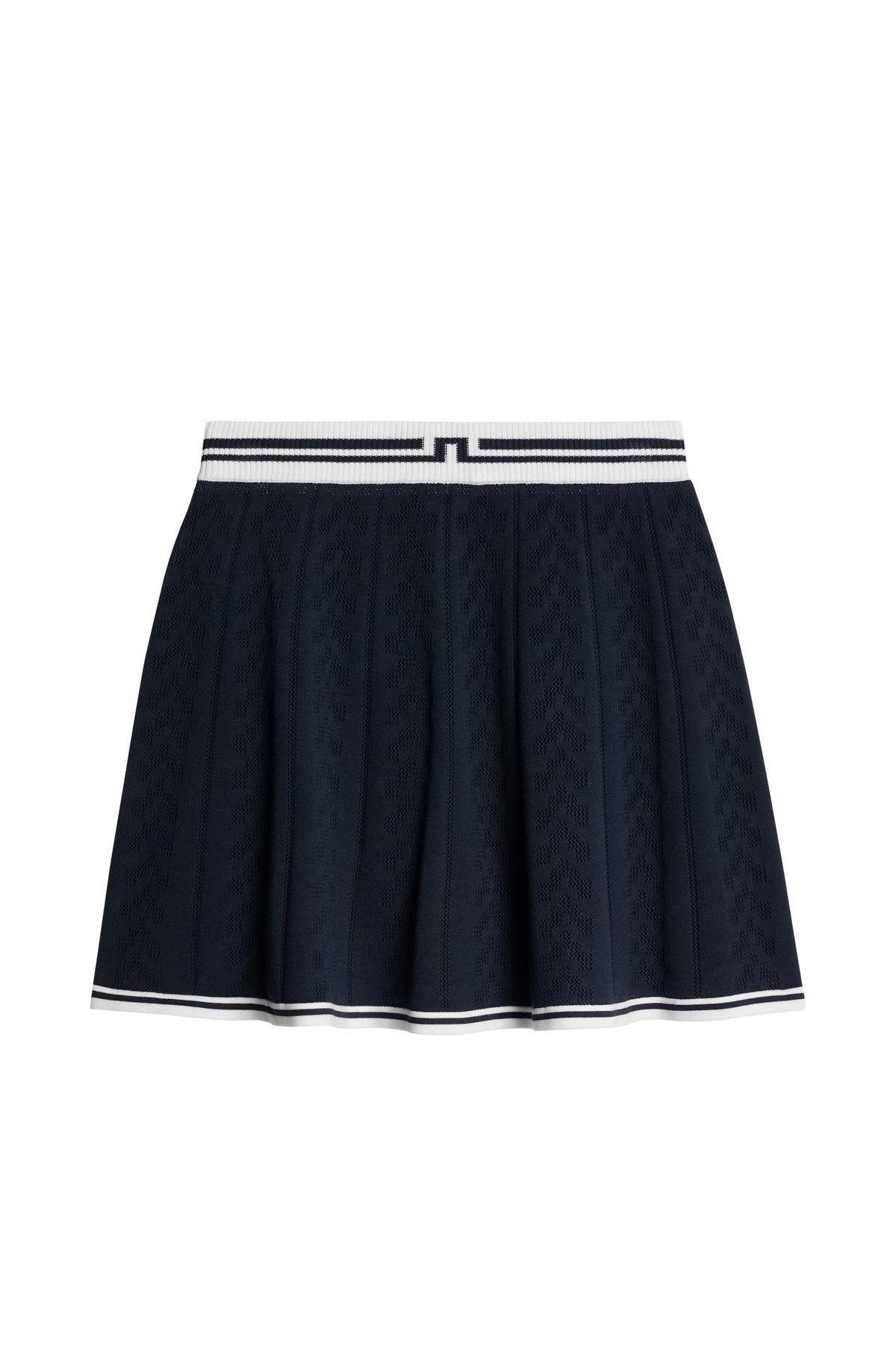Pamela Pointelle Knitted skirt / Navy