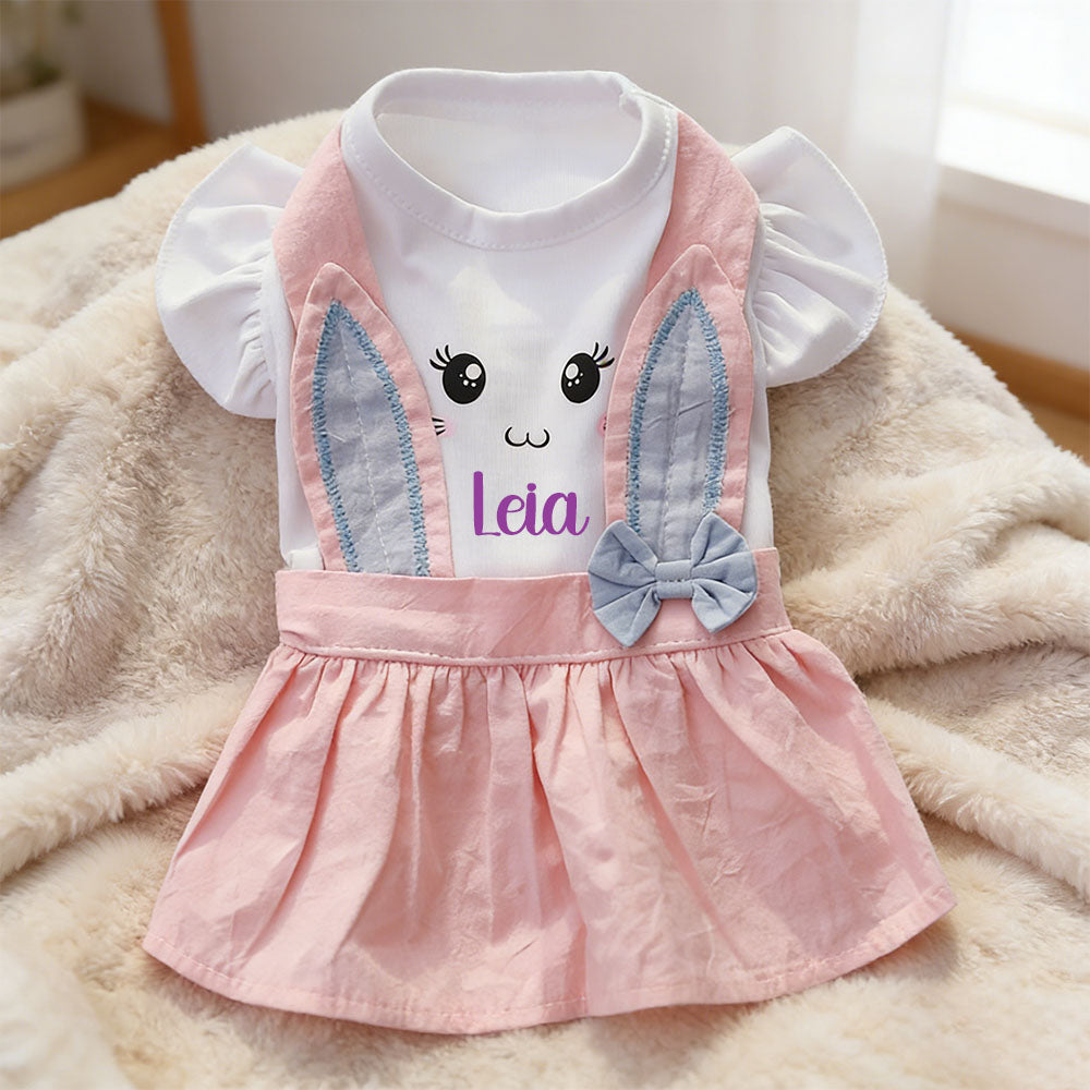 Personalisiertes Osterhasen Prinzessinnen Outfit mit Namen | inCloth33