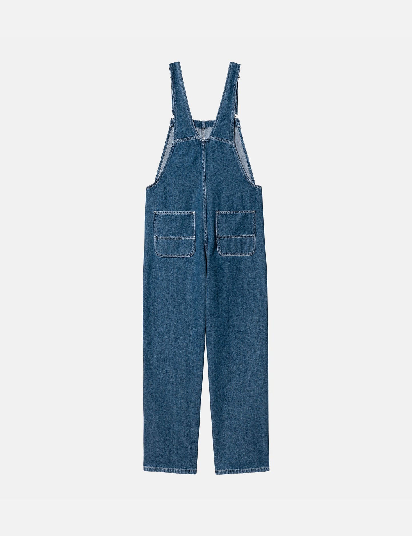 Damen Latz-Jeans-Overall (gerade) - Blue Stone Washed
