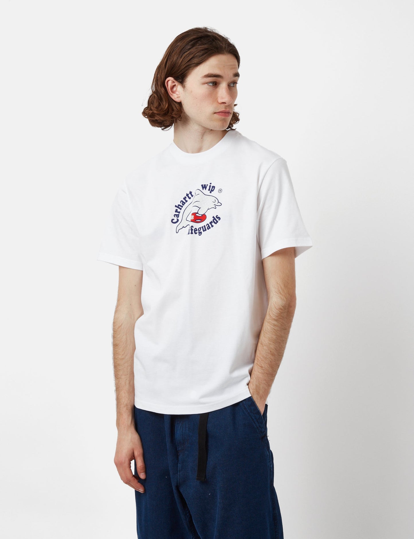 Rettungsschwimmer-T-Shirt (Bio) – Ikarusblau