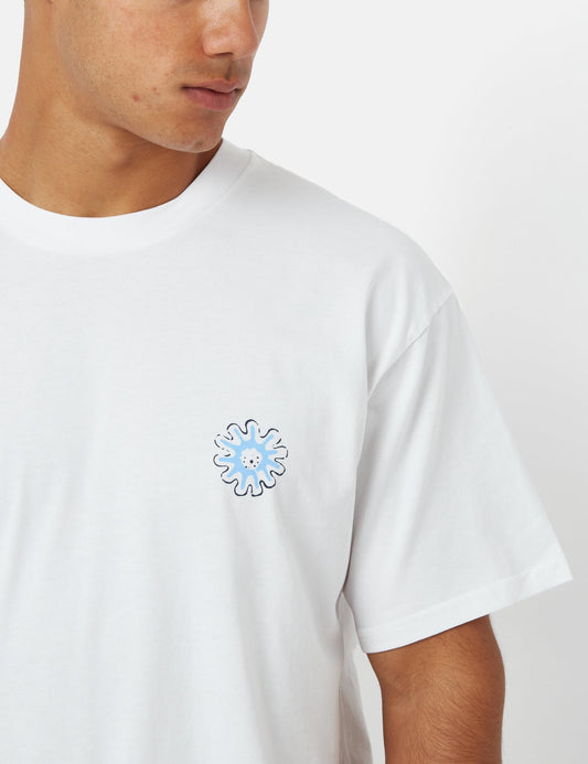Splash T-Shirt (locker geschnitten) – Heavy Stone Wash Weiß