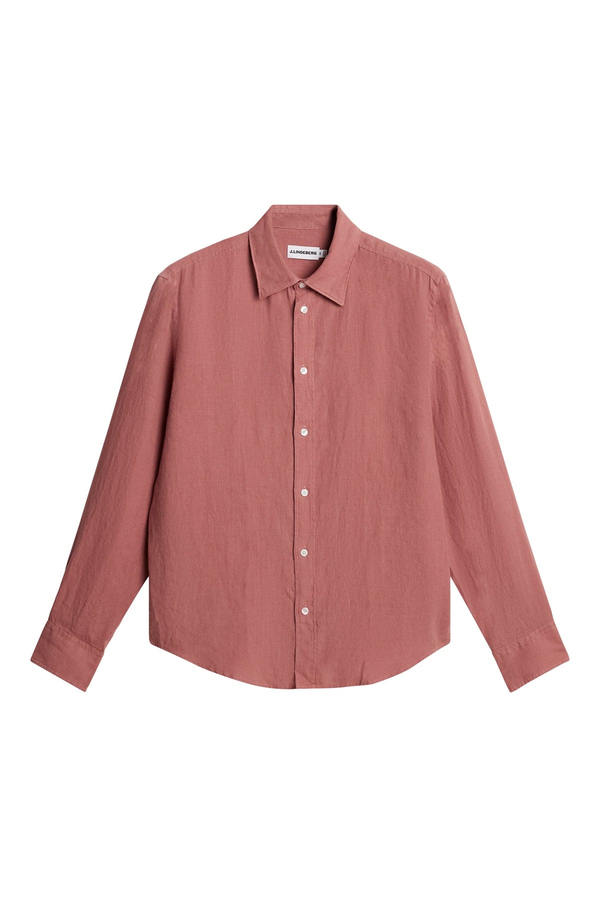 Zachary Clean Linen Shirt / Withered Rose