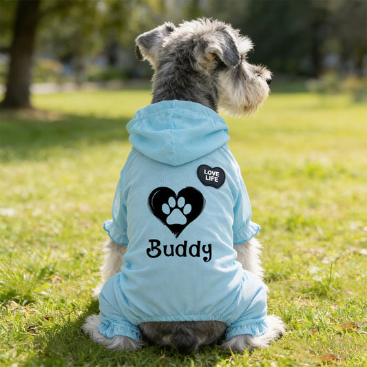 Personalized Name Pet Breathable Sun & Mosquito Guard Onesie | inCloth71