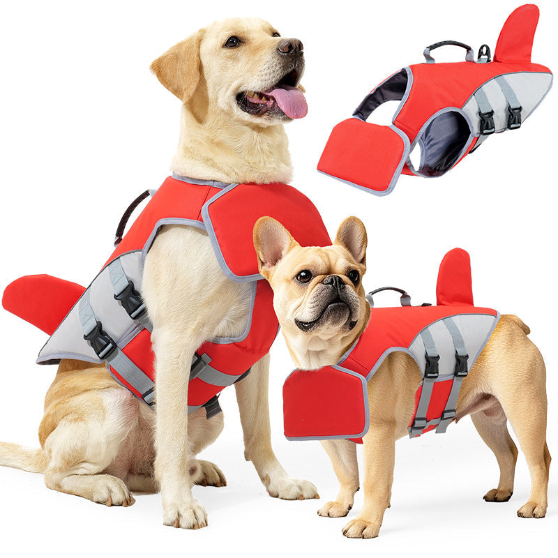 floaty - dog life jacket with head rest