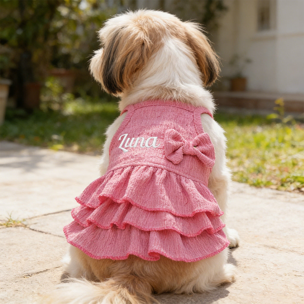 Personalisiertes besticktes Namens-Haustierkleid Prinzessin | inCloth41