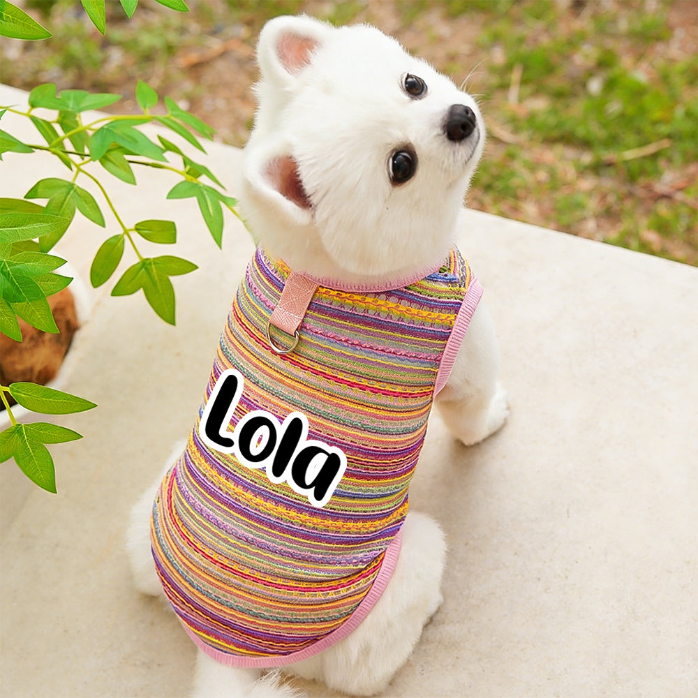 Combinaison rayée personnalisée pour chien | inCloth47