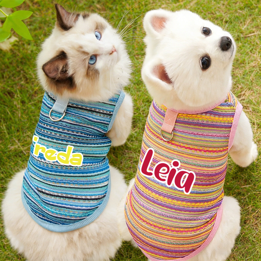 Combinaison rayée personnalisée pour chien | inCloth47