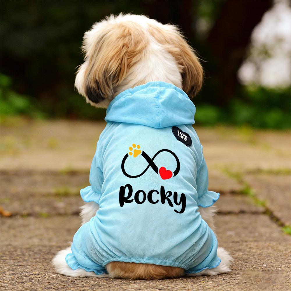 Personalized Name Pet Breathable Sun & Mosquito Guard Onesie | inCloth71