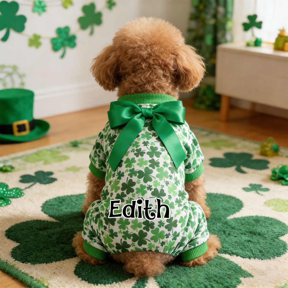 Personalized Pet Lucky St. Patrick's Day Jumpsuit | inCloth07