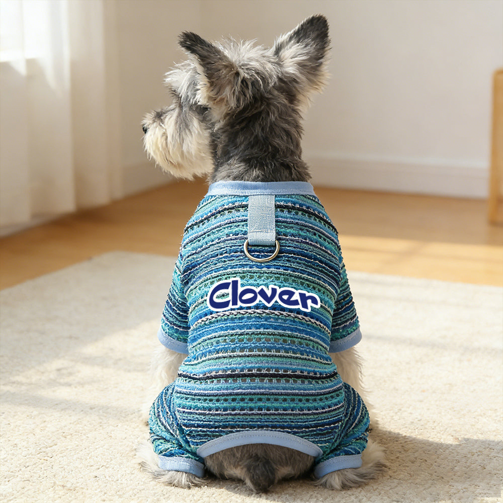 Combinaison rayée personnalisée pour chien | inCloth47