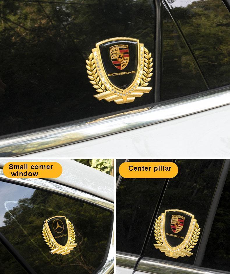 Heißer Verkauf 🎉50 % RABATT🎉3D Weizenohr Diamant Metall Kreativer Autoaufkleber