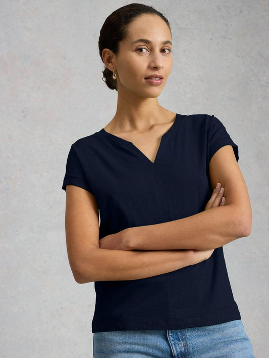 Nelly Notch Neck Tee