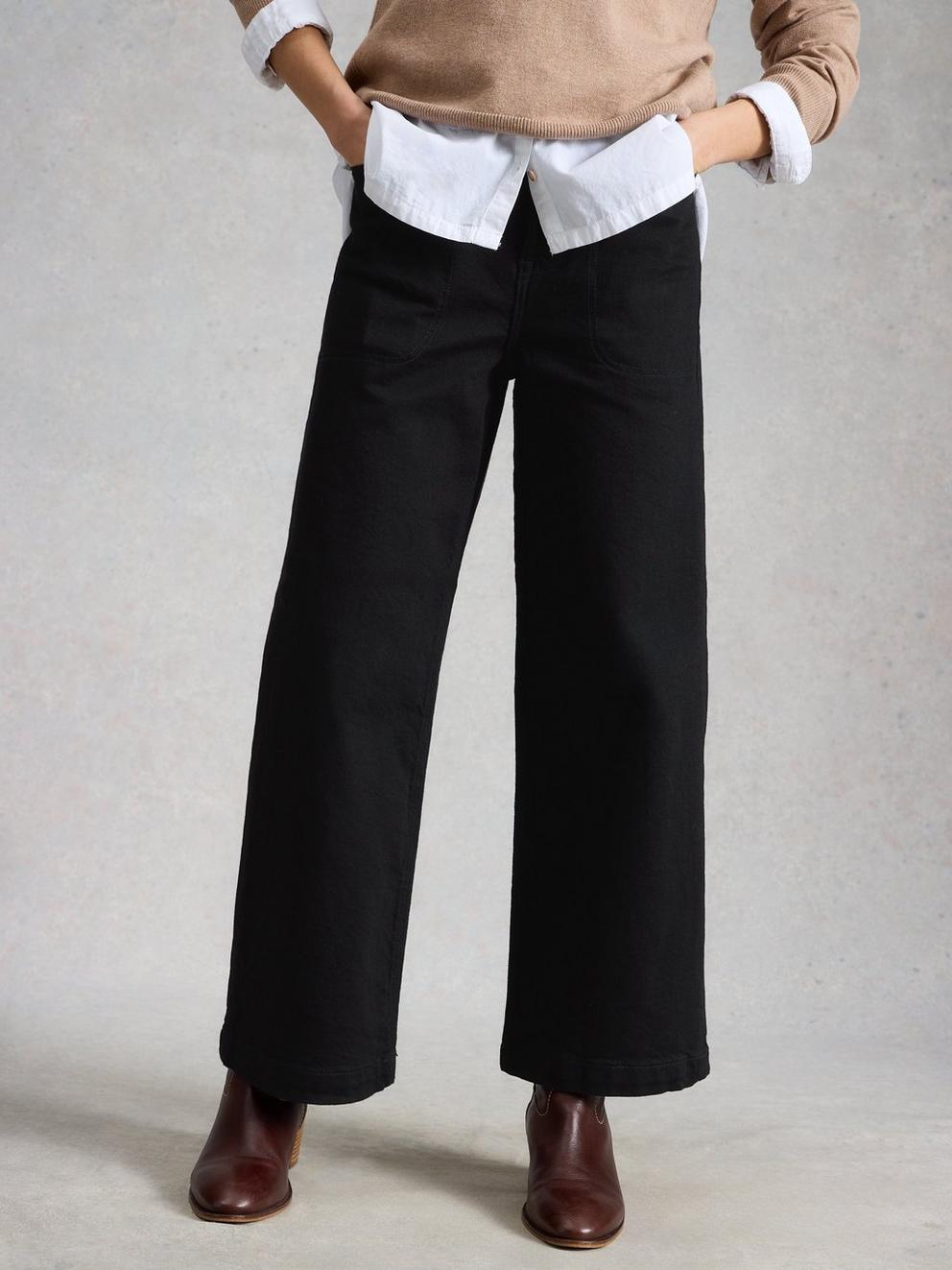 Tia Wide Leg Crop Jean