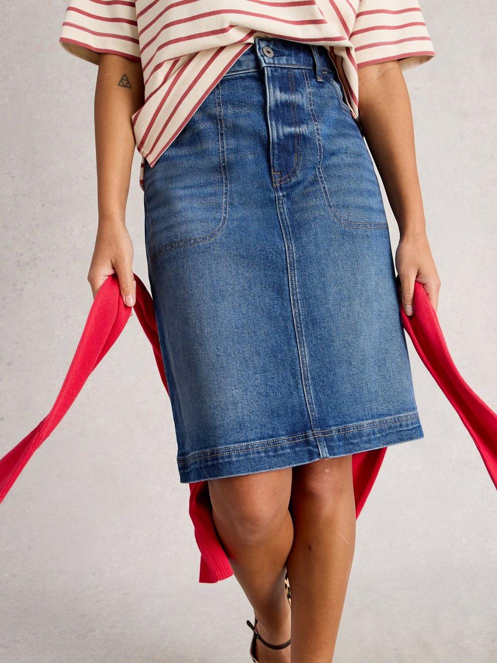 Tia Denim Skirt