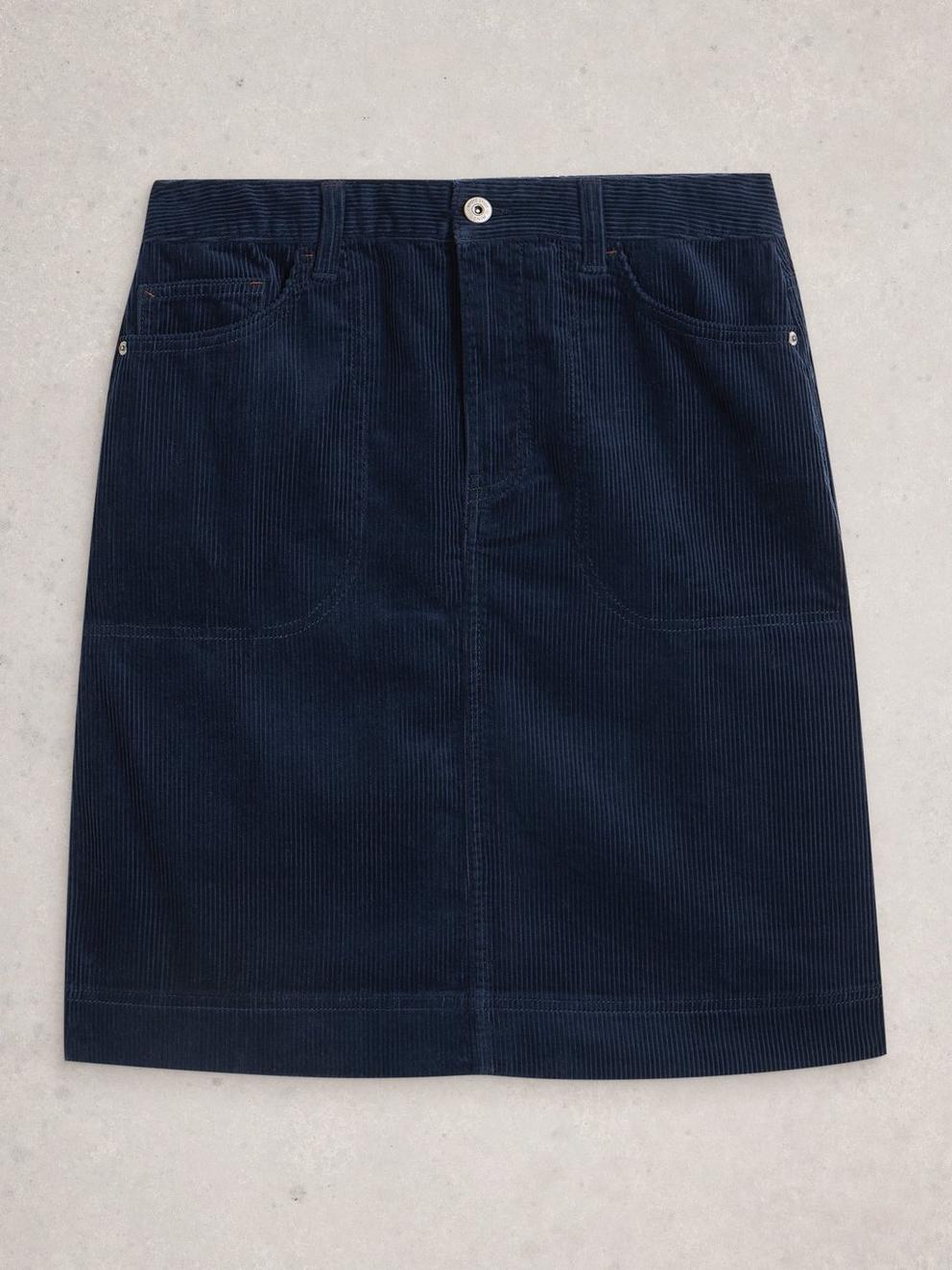 Tia Cord Knee Length Skirt