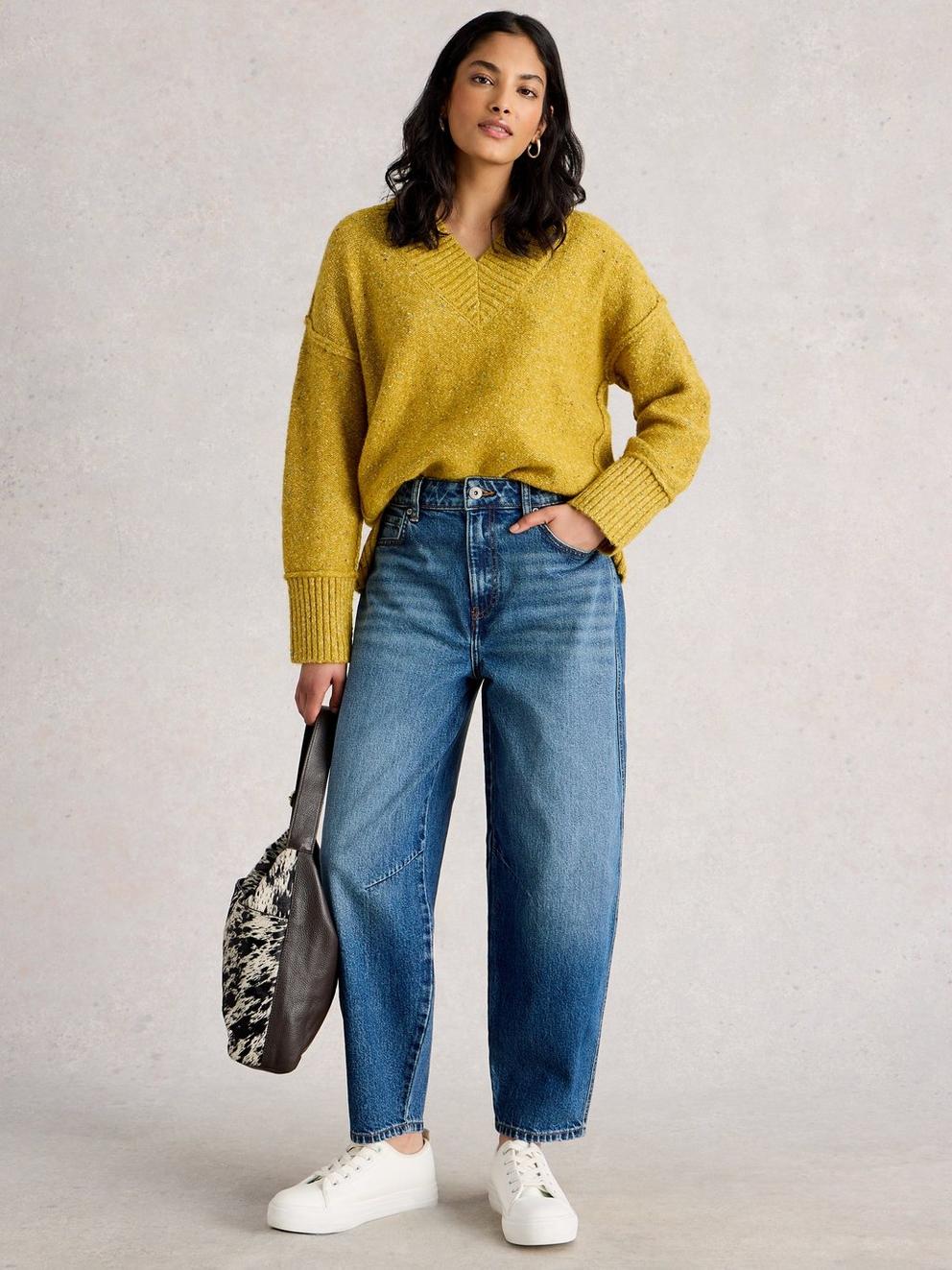Aubrey Barrel Leg Jean