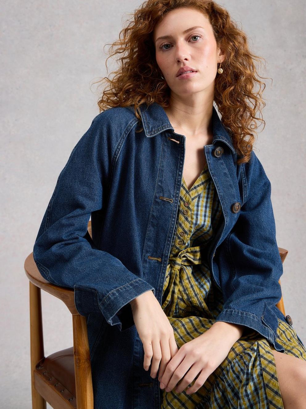 Oakleigh Collared Denim Coat