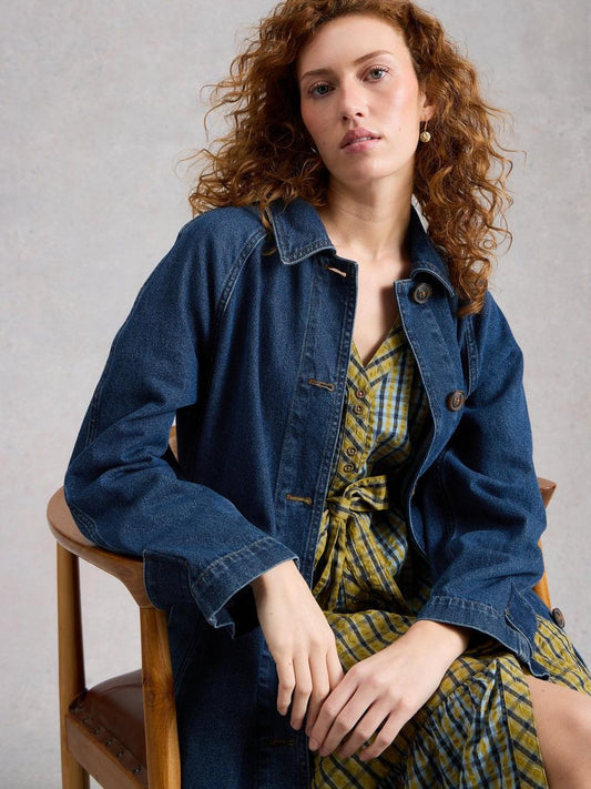 Oakleigh Collared Denim Coat