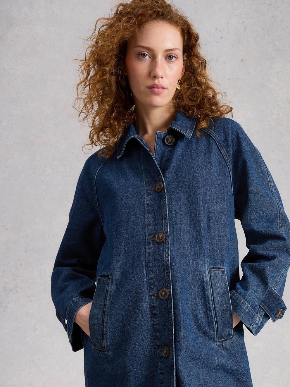 Oakleigh Collared Denim Coat