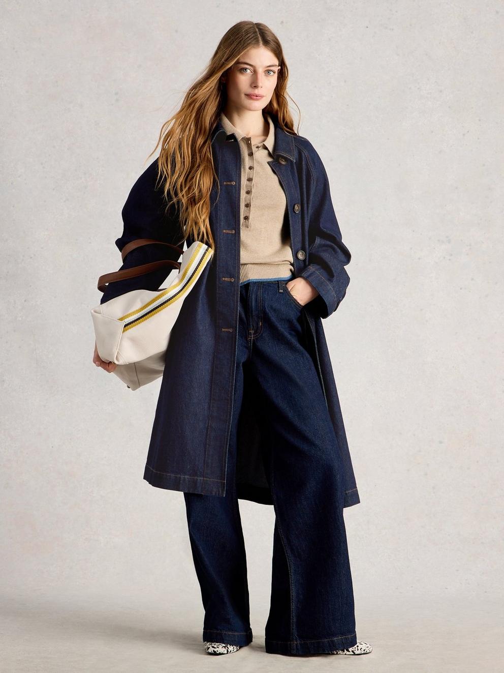 Oakleigh Denim Long Sleeve Coat