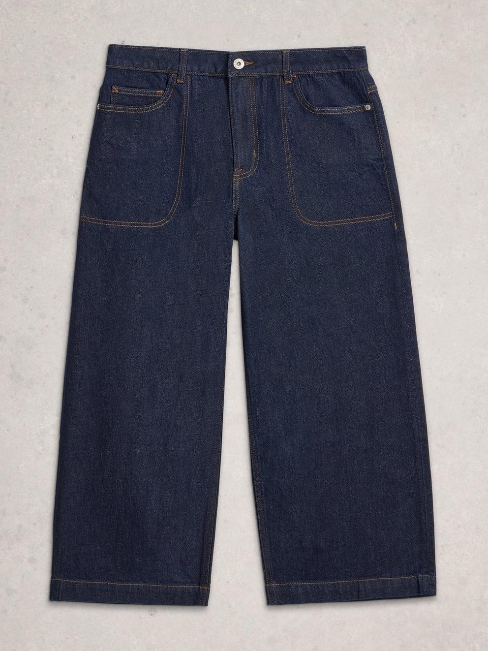 Tia Wide Leg Crop Denim Jeans