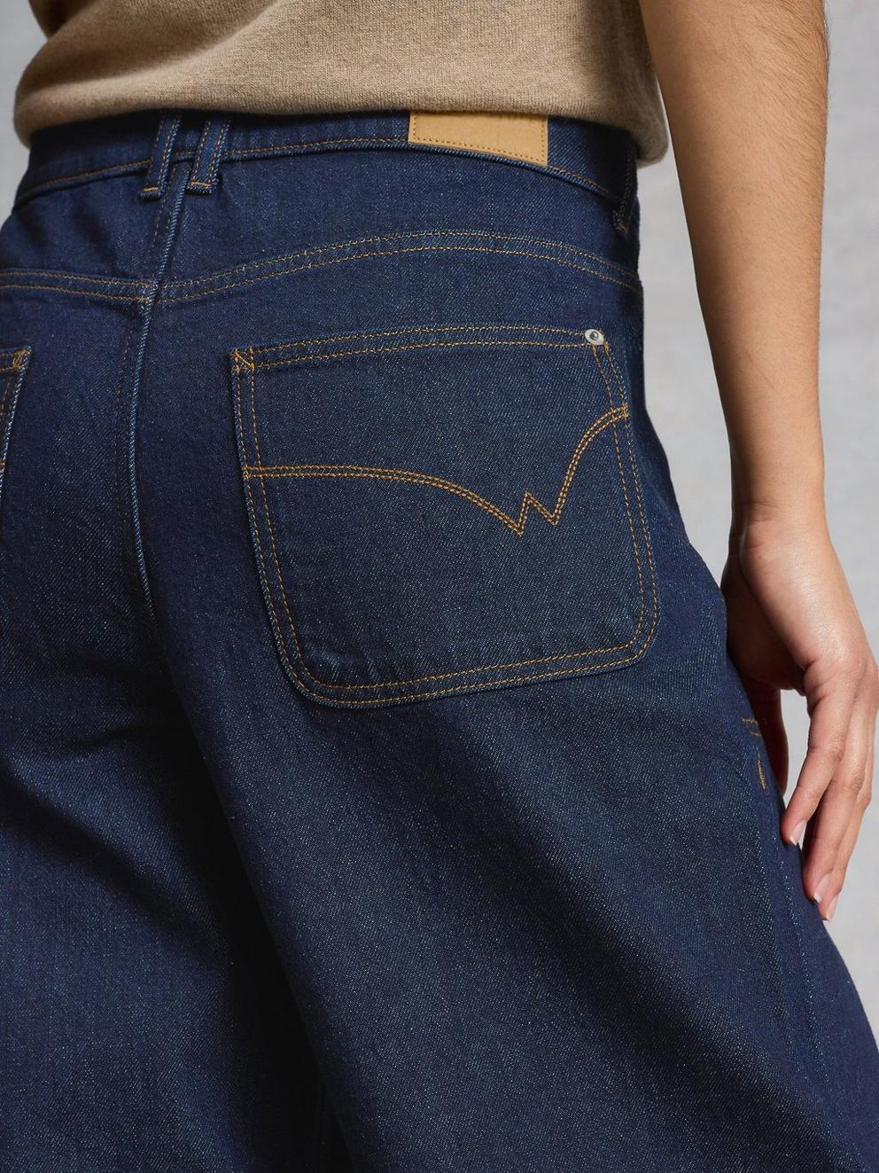 Tia Wide Leg Crop Denim Jeans