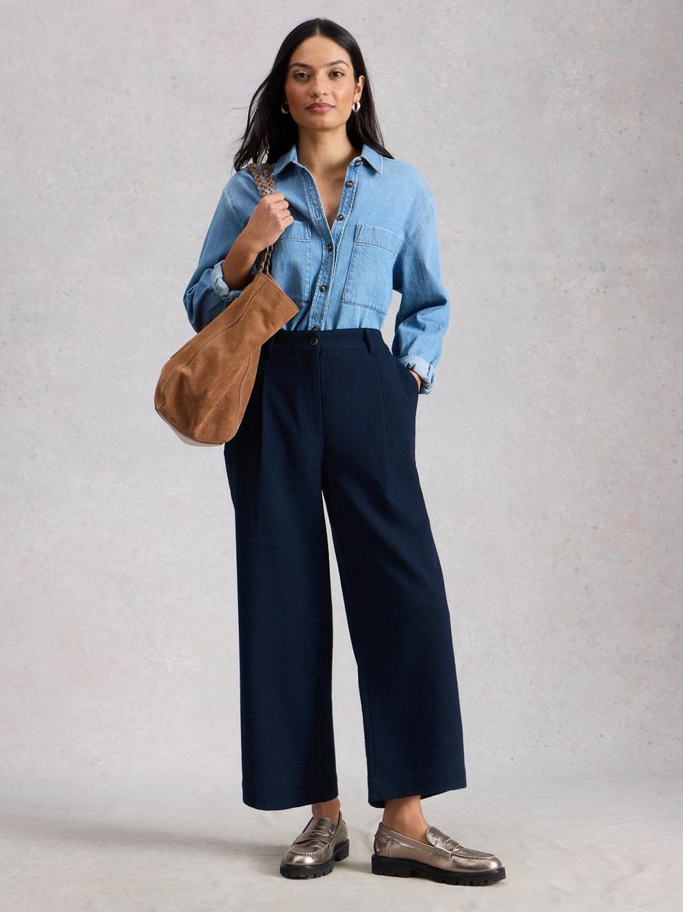 Belle Tweedy Wide Leg Crop