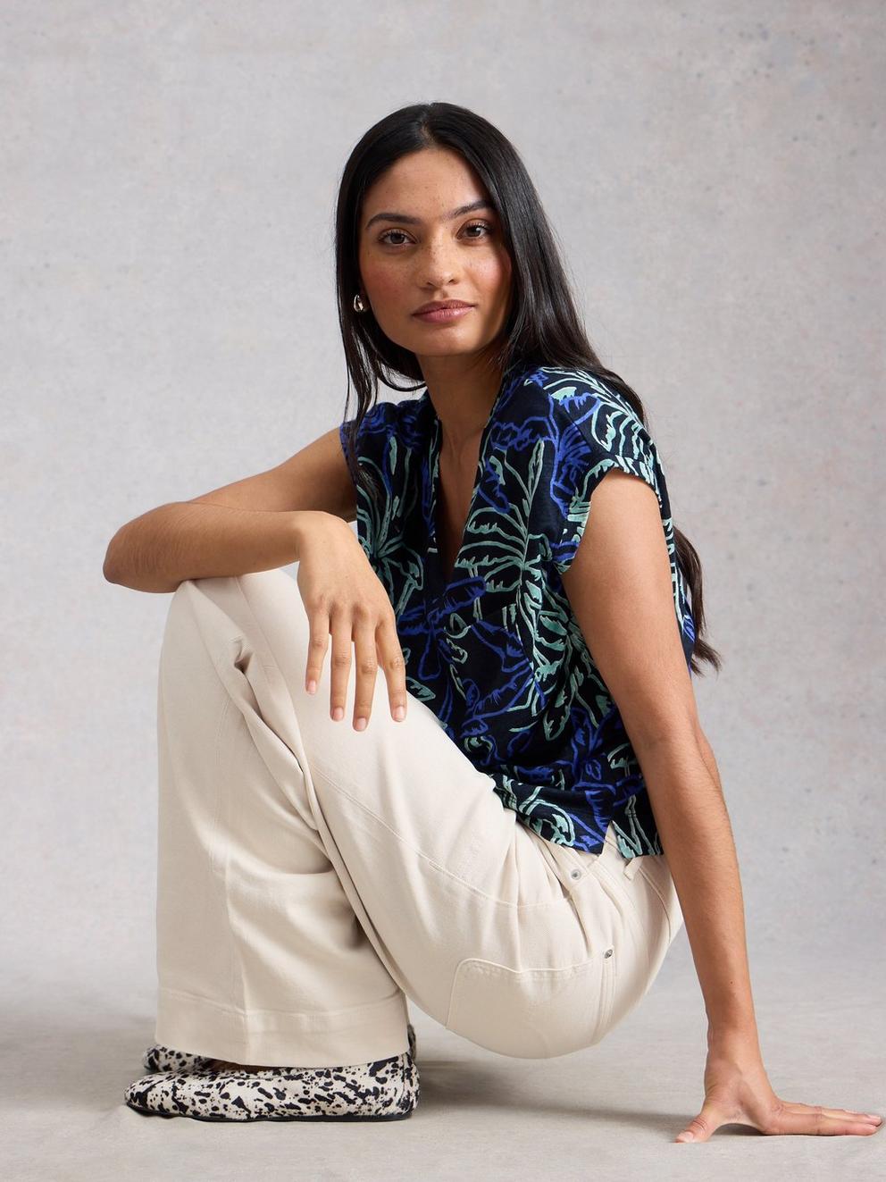 Tia Wide Leg Full Length Jean