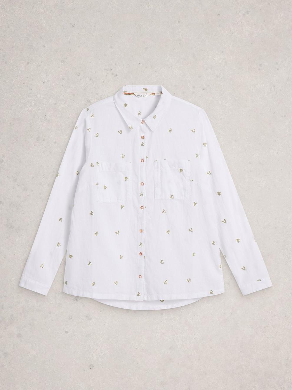 Sophie Collared Organic Cotton Long Sleeve Shirt