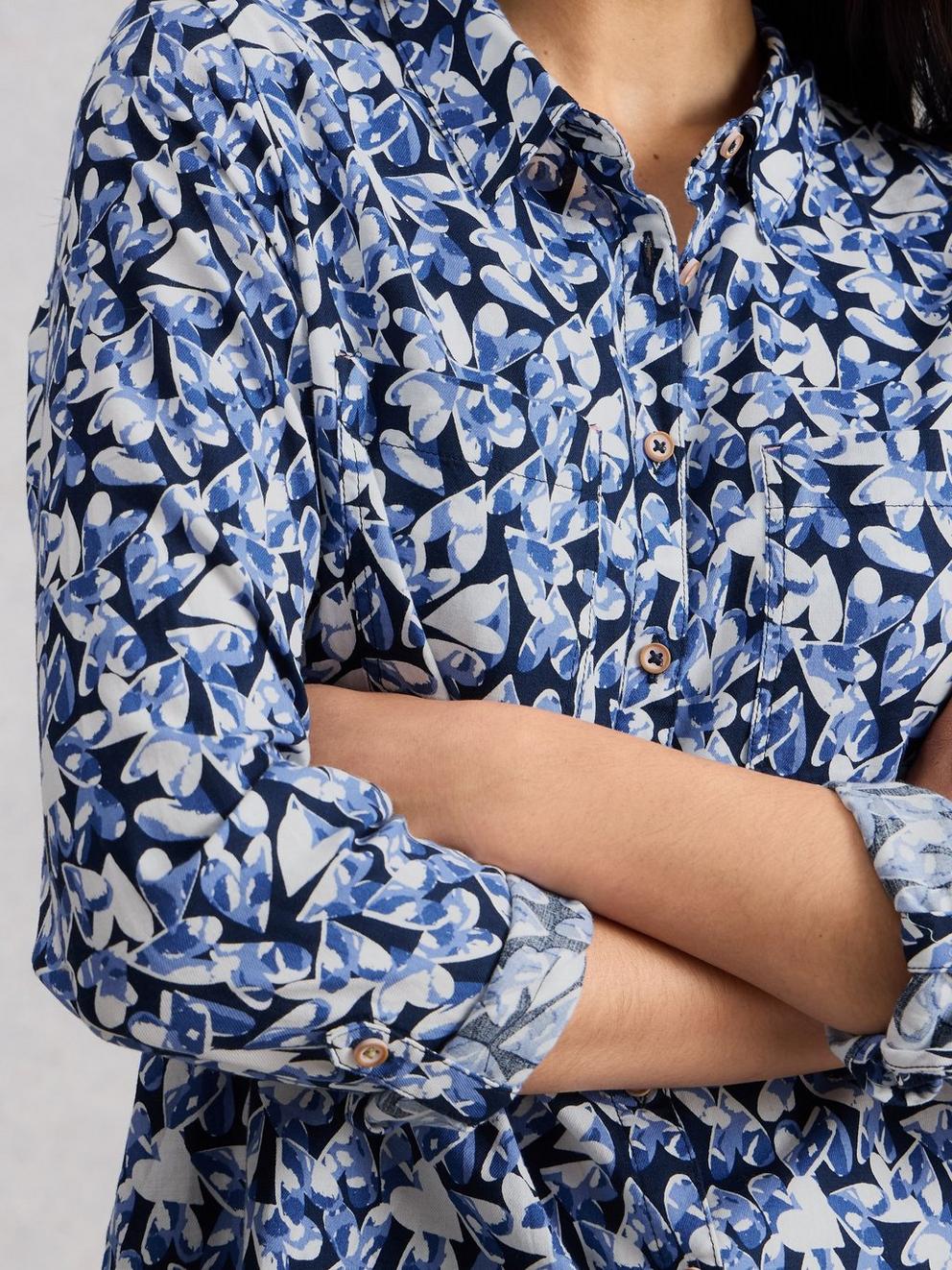 Sophie Collared Organic Cotton Long Sleeve Shirt