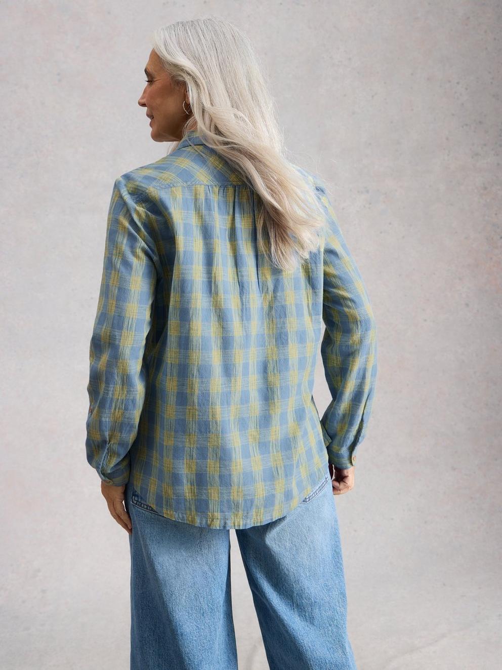 Sophie Organic Check Collared Shirt
