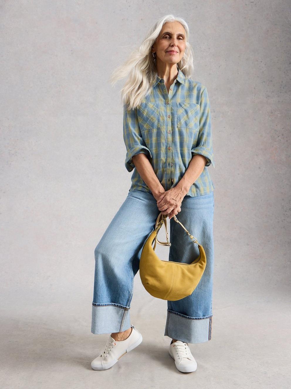 Sophie Organic Check Collared Shirt