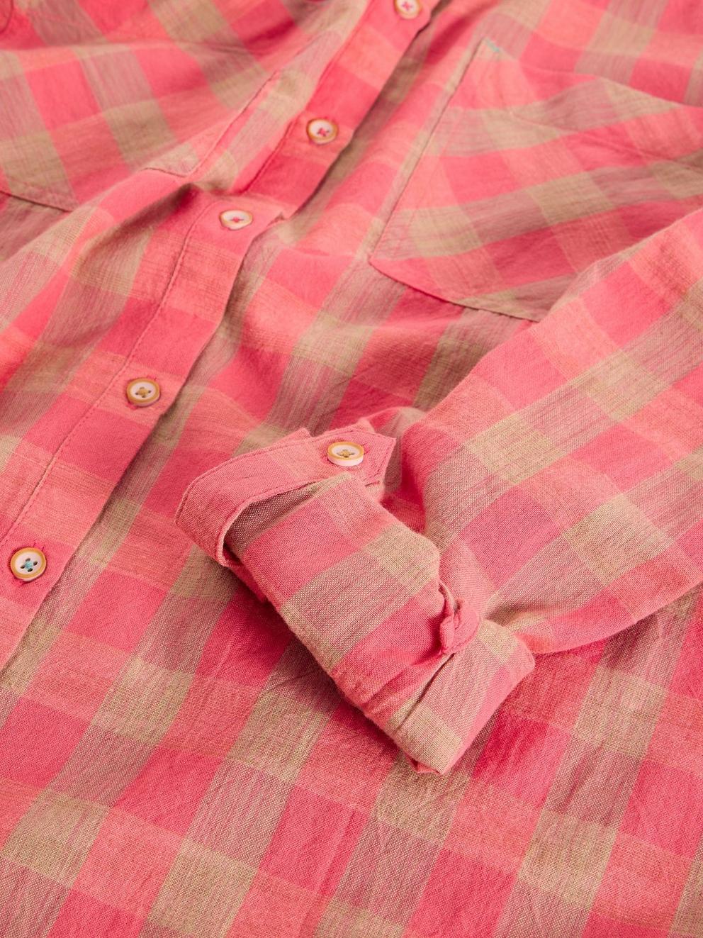 Sophie Organic Check Collared Shirt