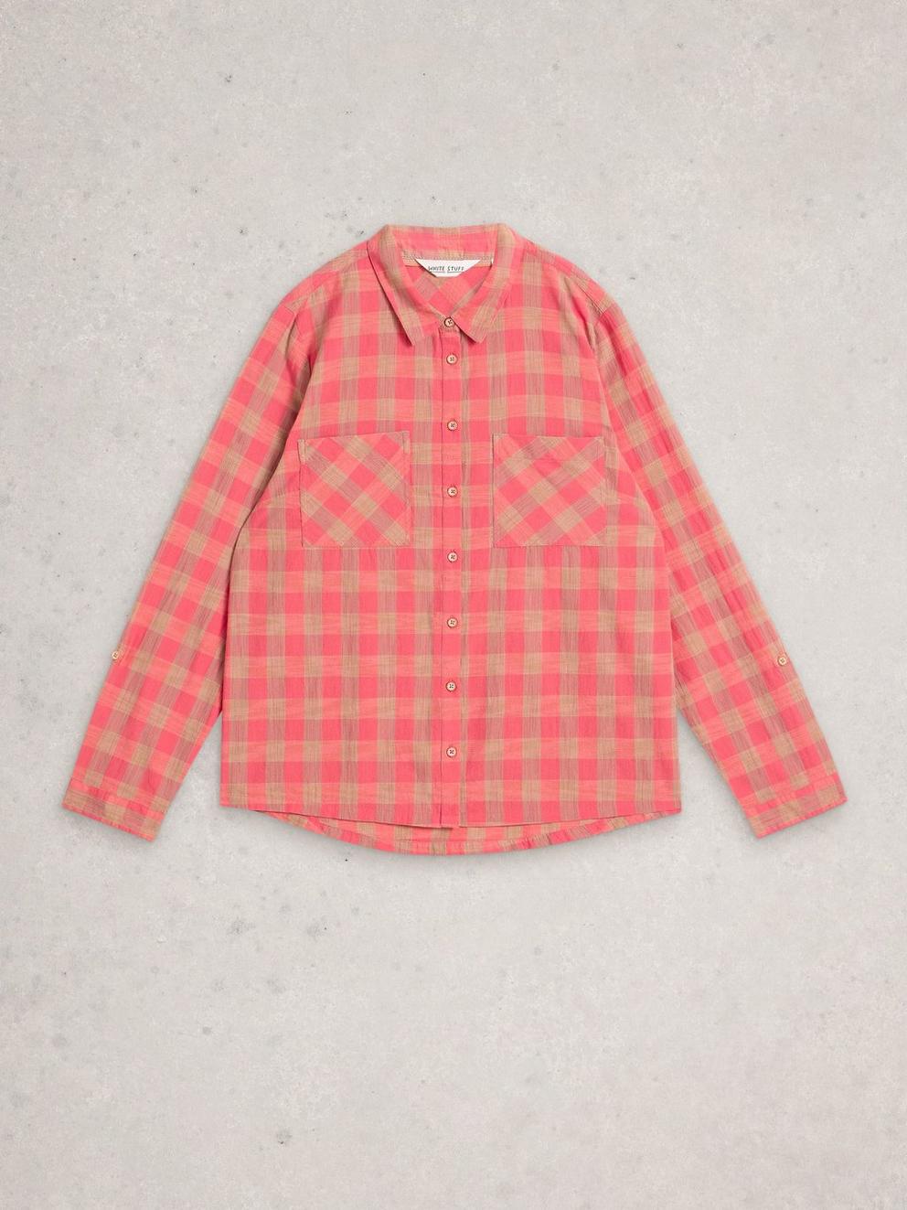 Sophie Organic Check Collared Shirt