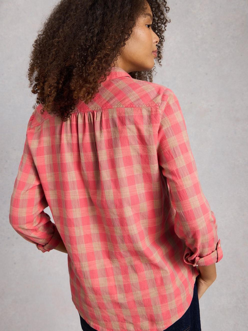 Sophie Organic Check Collared Shirt
