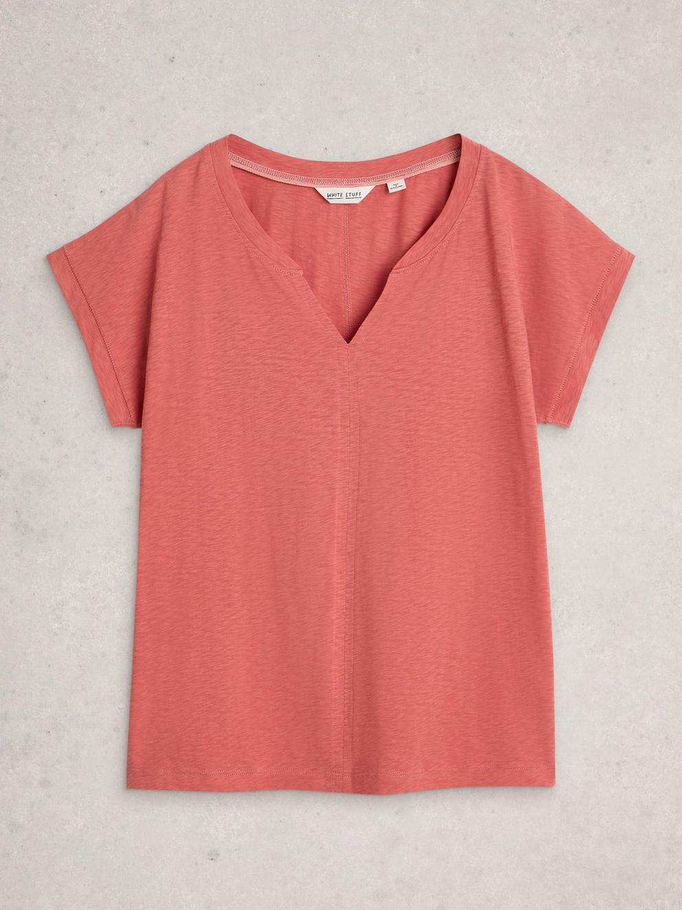 Nelly Notch Neck Short Sleeve T-Shirt