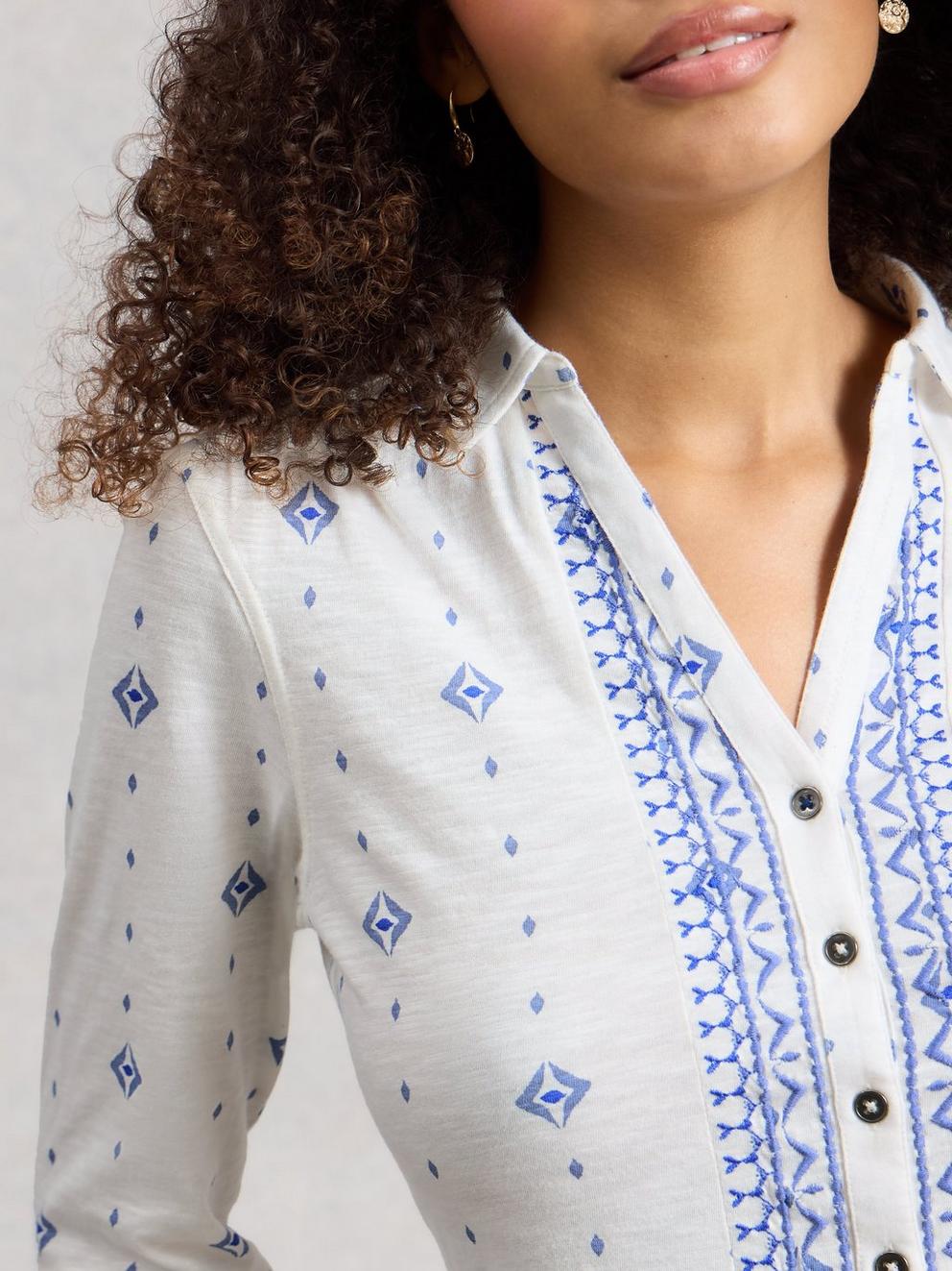 Womens Annie Collared Shirt Jersey