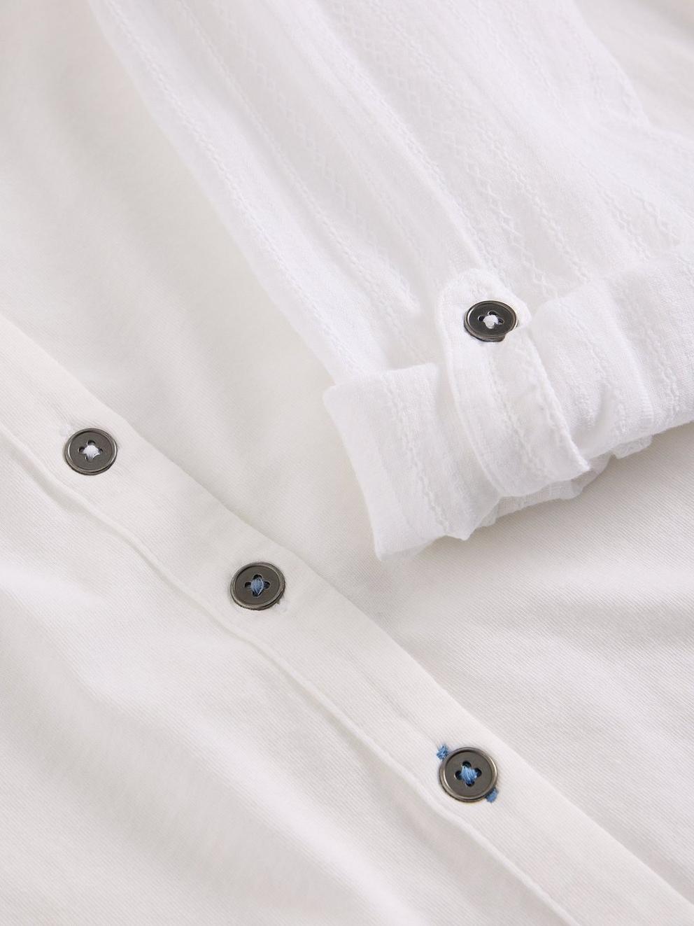 Annie Mix Jersey Collared Shirt