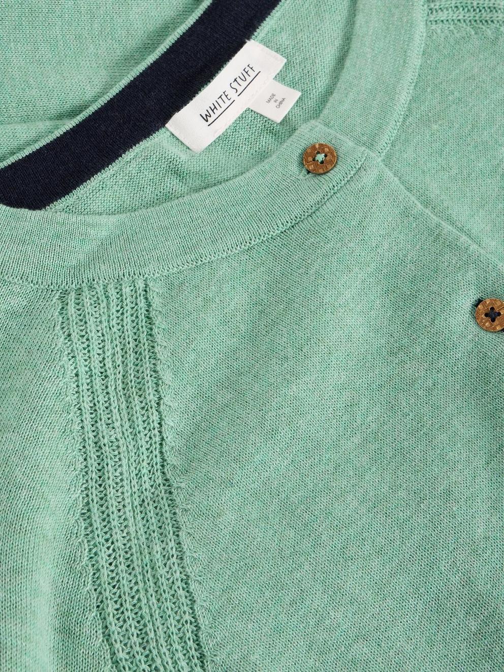 Lulu Crew Neck Long Sleeve Cardigan
