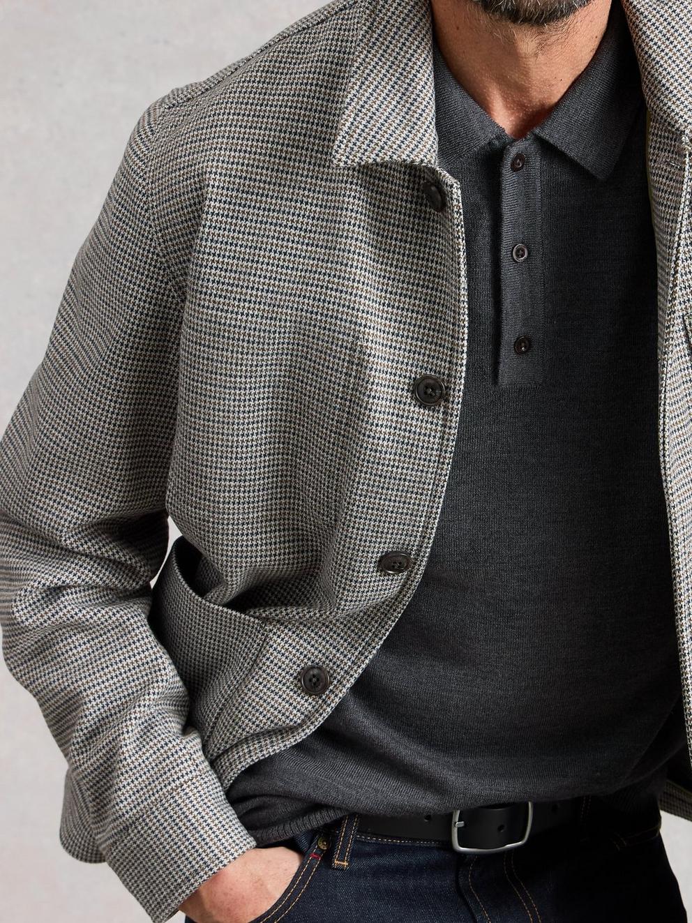 Newport Merino Polo Ls