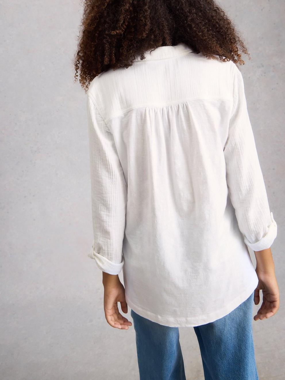 Annie Double Cloth Collared Longline