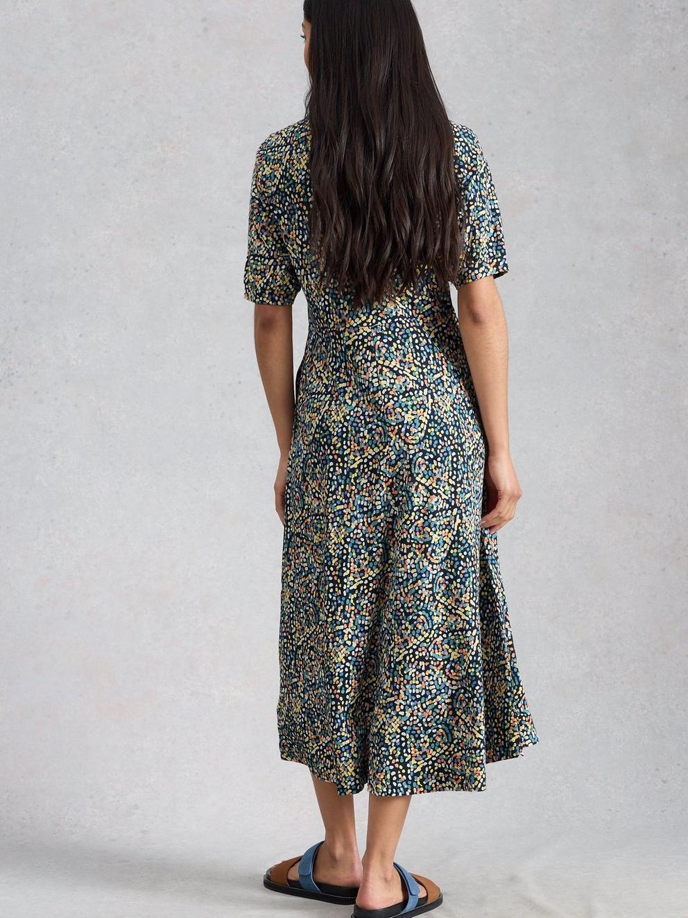 Megan Jersey Short Sleeve Midi Dress