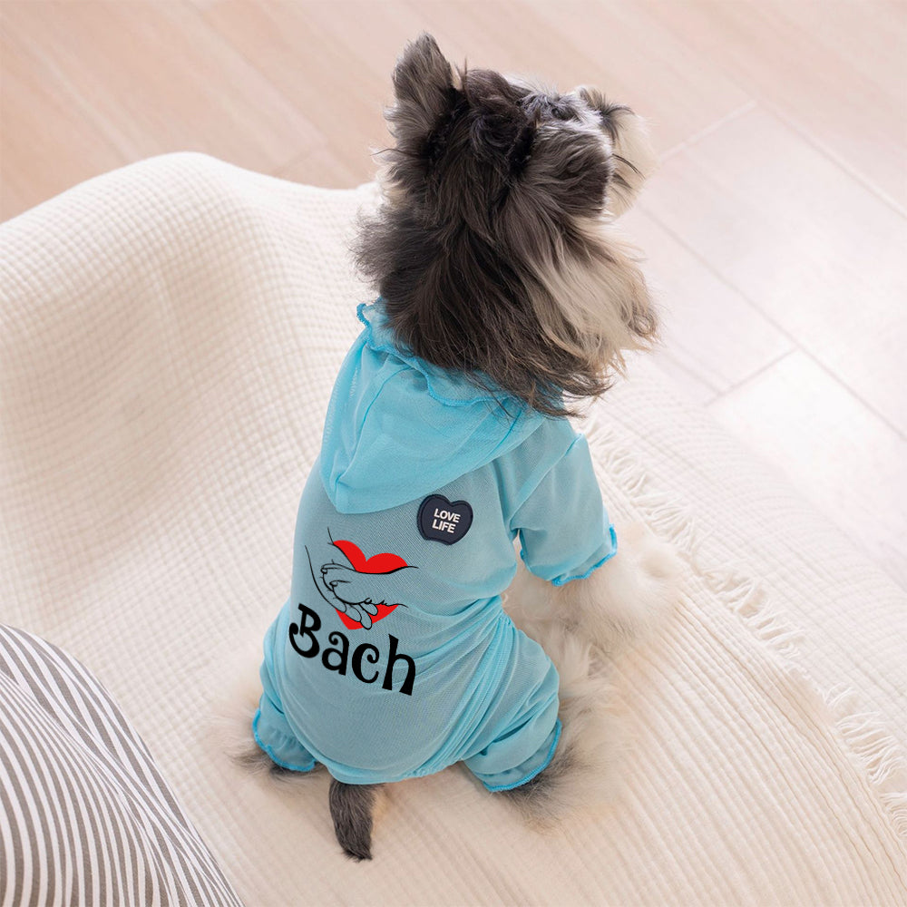 Personalized Name Pet Breathable Sun & Mosquito Guard Onesie | inCloth71
