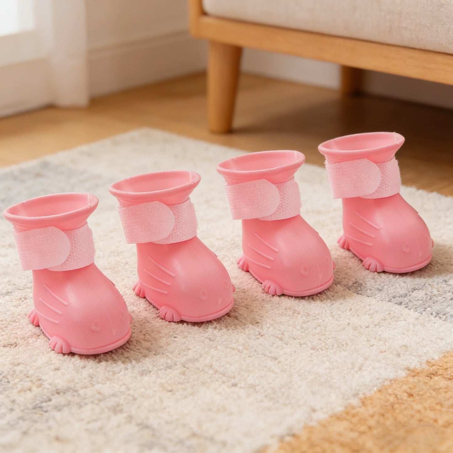Waterproof Rubber Dog Boots with Non-Slip Sole | inAccs19