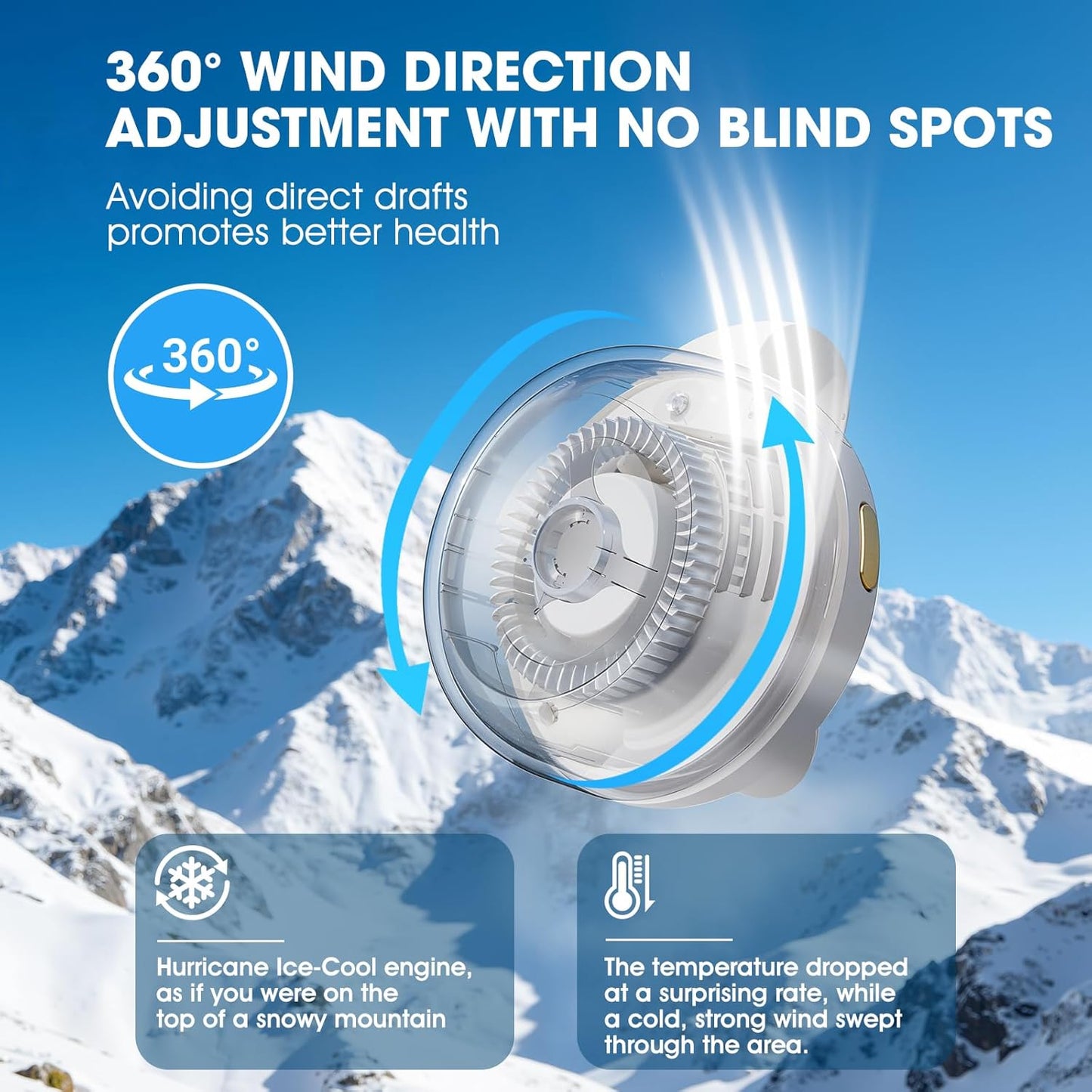 Portable Silent Mini Bladeless Fan Clip