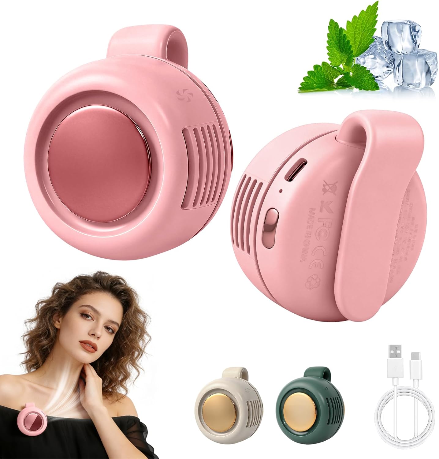 Portable Silent Mini Bladeless Fan Clip