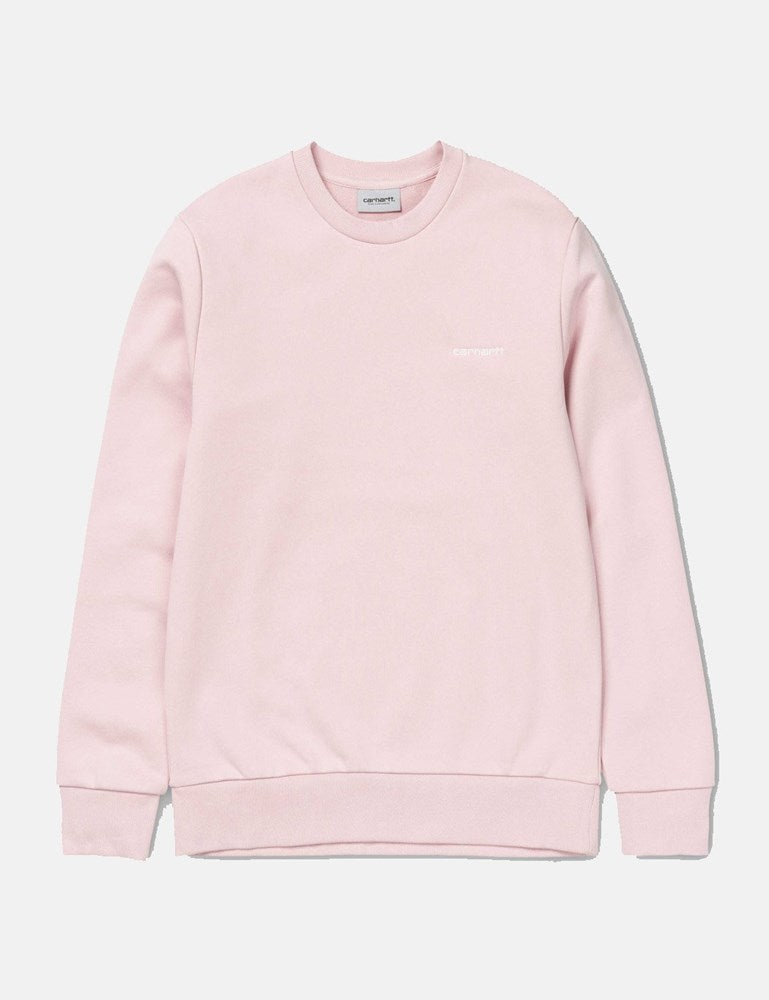 Stick-Sweatshirt mit Schriftzug – Sandy Rose