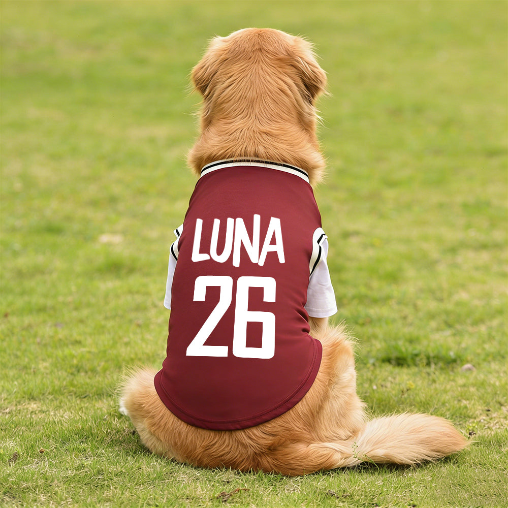 Personalized Breathable Pet Shirt with Name & Number | inCloth62