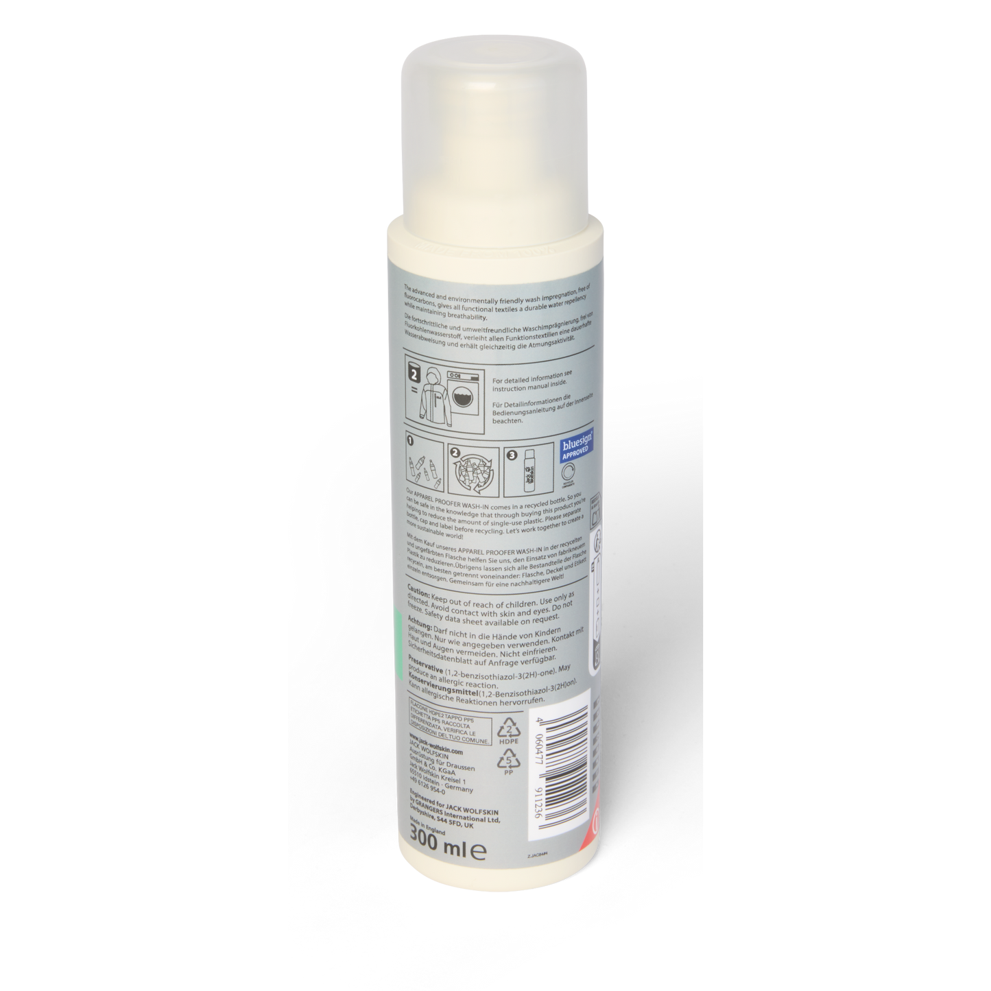 APPAREL PROOFER WASH IN