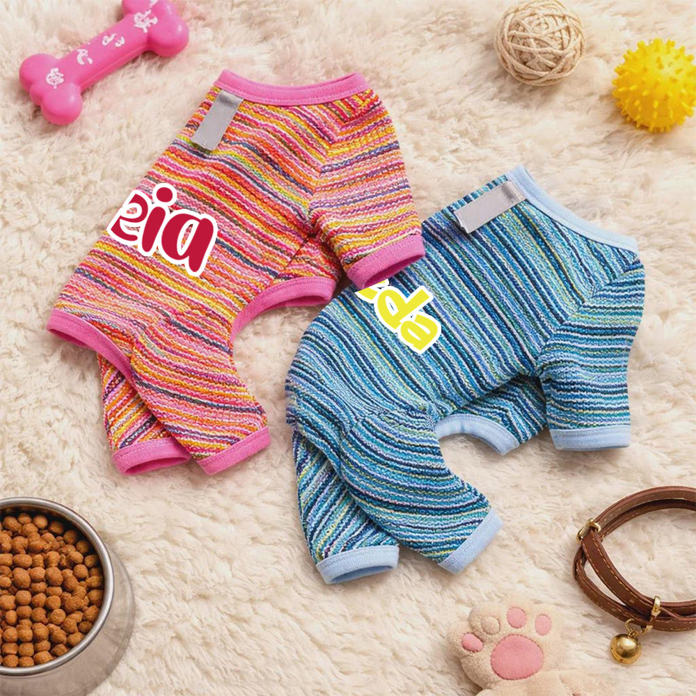 Combinaison rayée personnalisée pour chien | inCloth47